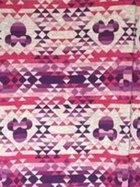 LuLaRoe Gigi Fitted Top Disney Minnie Mouse 2XL Geometric Southwestern Aztec